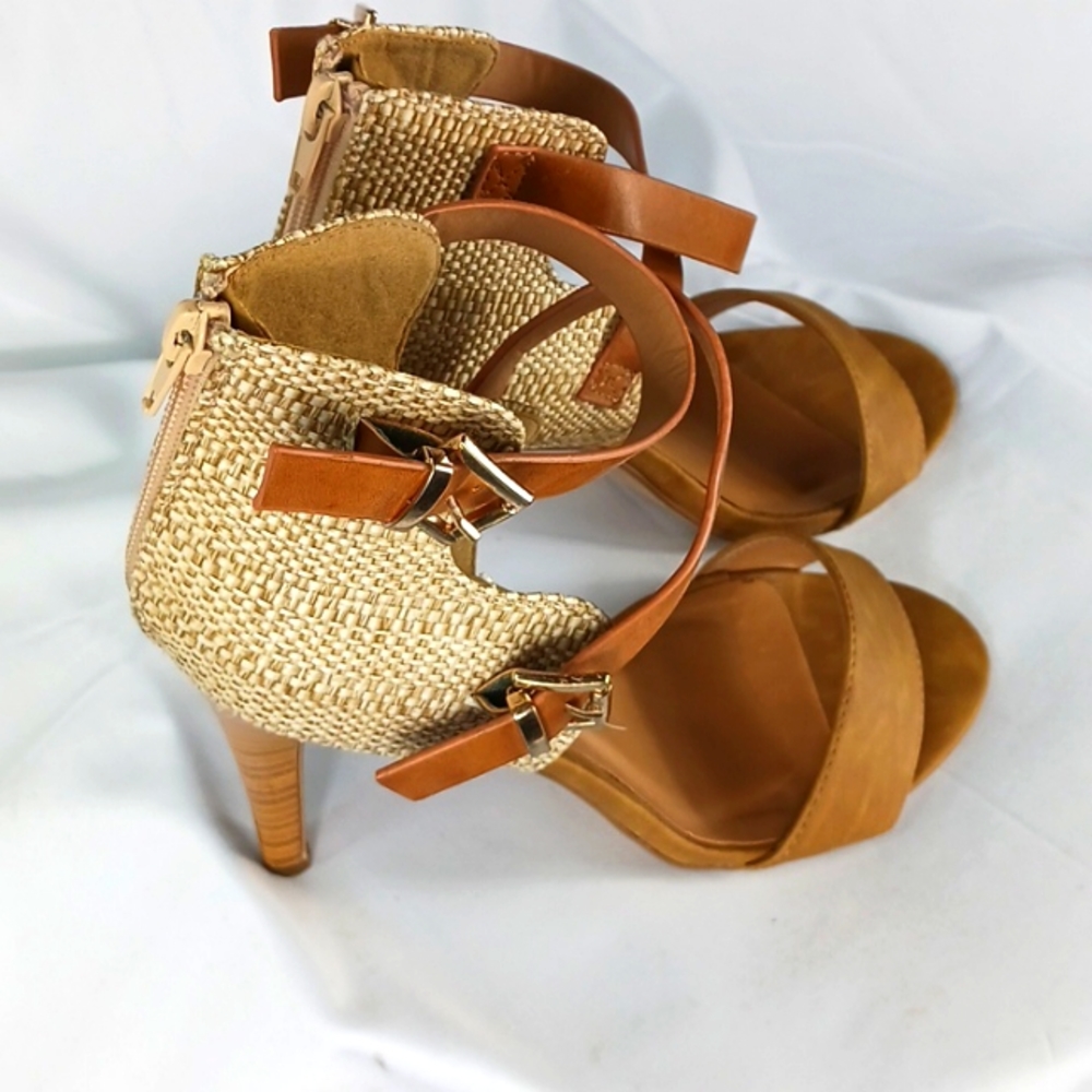 Asia Raffia Tan Heel × Delicious - Picture 4 of 6